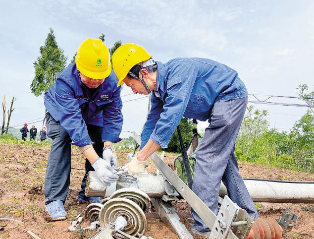 四川資陽供電公司迅速響應應對強對流天氣